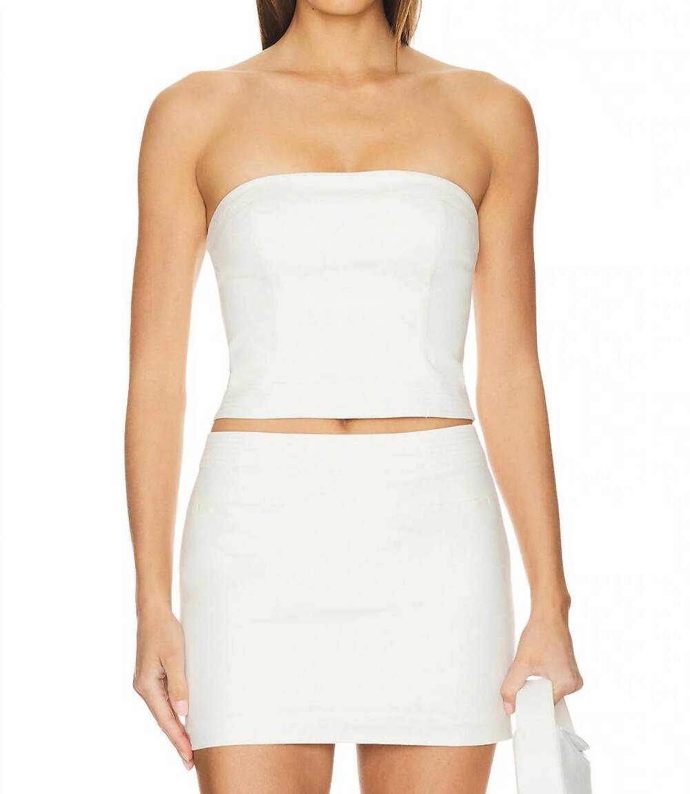 NEW MAJORELLE ilena bustier top in ivory
